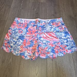 Lilly Pulitzer Buttercup Shorts In 4th Of July Print Size 12